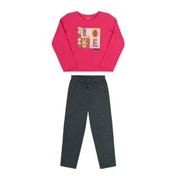CONJUNTO FEMININO MOLETOM TAM 8 KELY KETY 100% ALGODAO