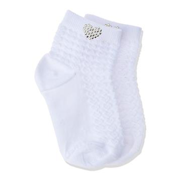 MEIA FEM CORACAO 30 A 36 BRANCA