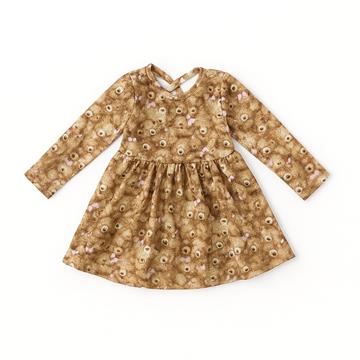 VESTIDO INVERNO TAM 1 URSA CARINHOSO MALHA