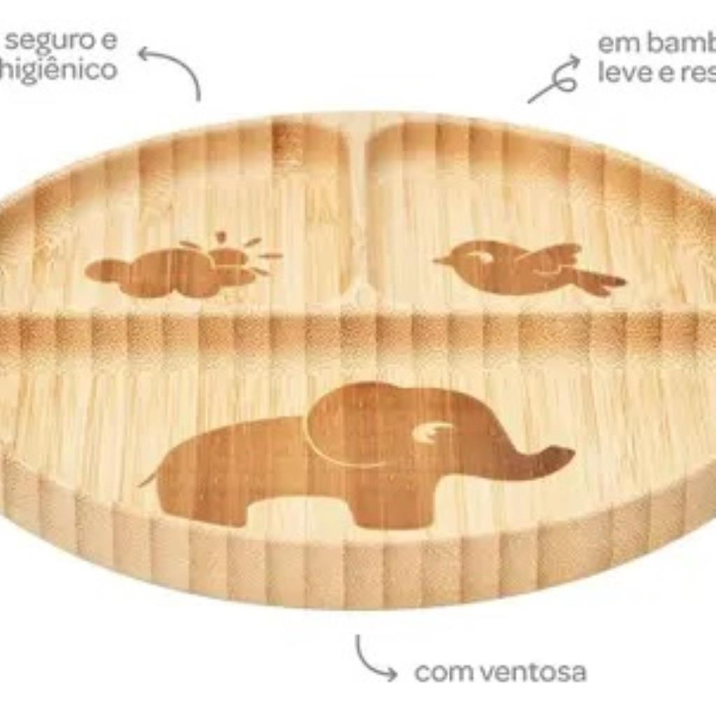 PRATINHO BAMBU COM VENTOSA BUBA