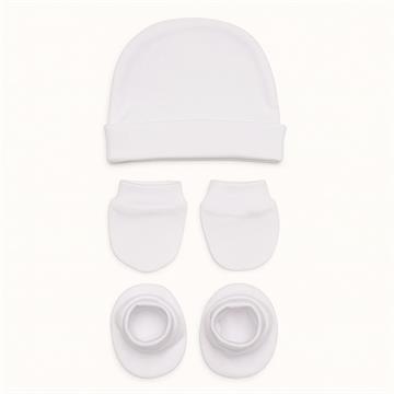 KIT TOUCA LUVA E SAPATINHO