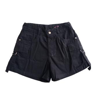 SHORT CARGO  TAMANHO 12  BRIM PRETO  JULY