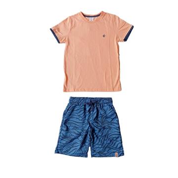 CONJUNTO MASC CAMISETA E BERMUDA TAM 6 CARINHOSO