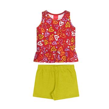 CONJ BLUSA MALHA SHORT MOLETINHO TAM 3 KELY KETY