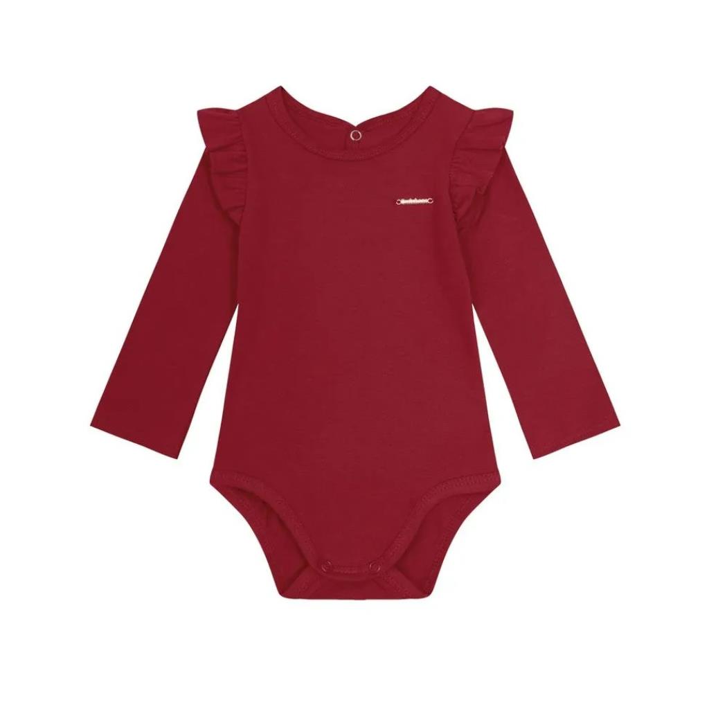 BODY FEM TAM P CARINHOSO VERMELHO