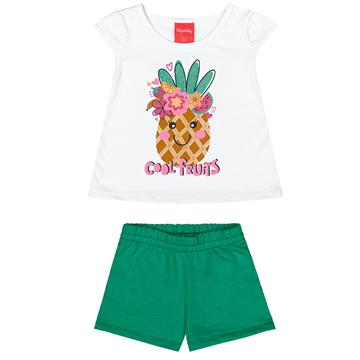 CONJ BLUSA MALHA SHORT MOLETINHO TAM 3 KELY KETY