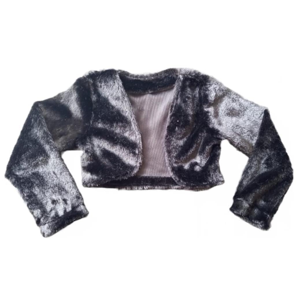 BOLERO PRETO BRILHOSO TAMANHO 12 LIBELINHA