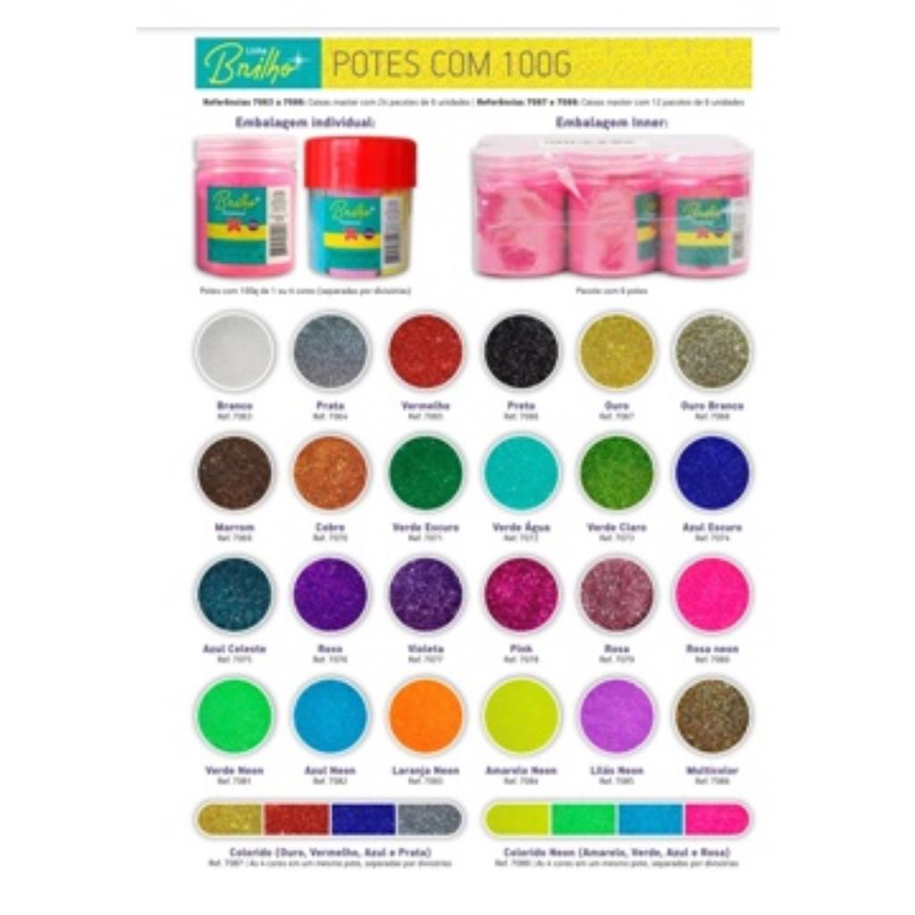 GLITTER POTE 100 GR OURO