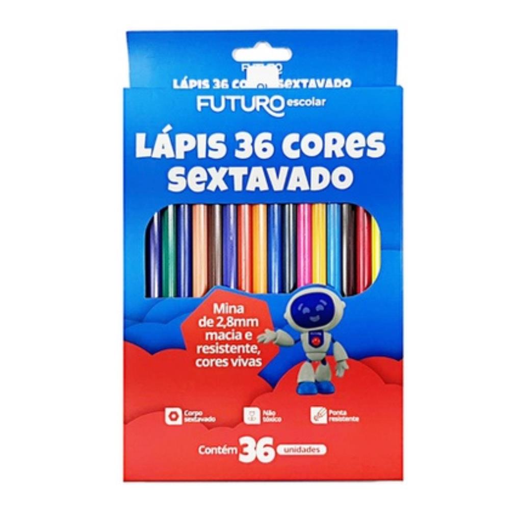 LAPIS 36 CORES SEXTAVADO