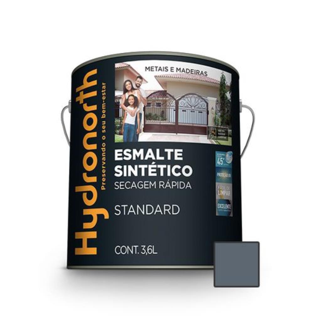 TINTA ESMALTE STAND SINT BRILH 3,6L CINZA ESCURO  HYDRONORTH