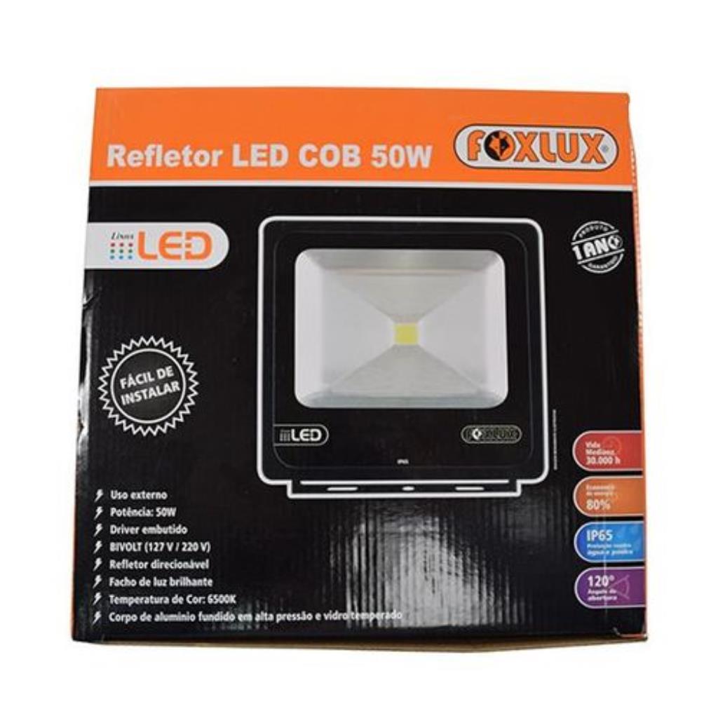FOXLUX - REFLETOR LED 50W ALUM 6500K