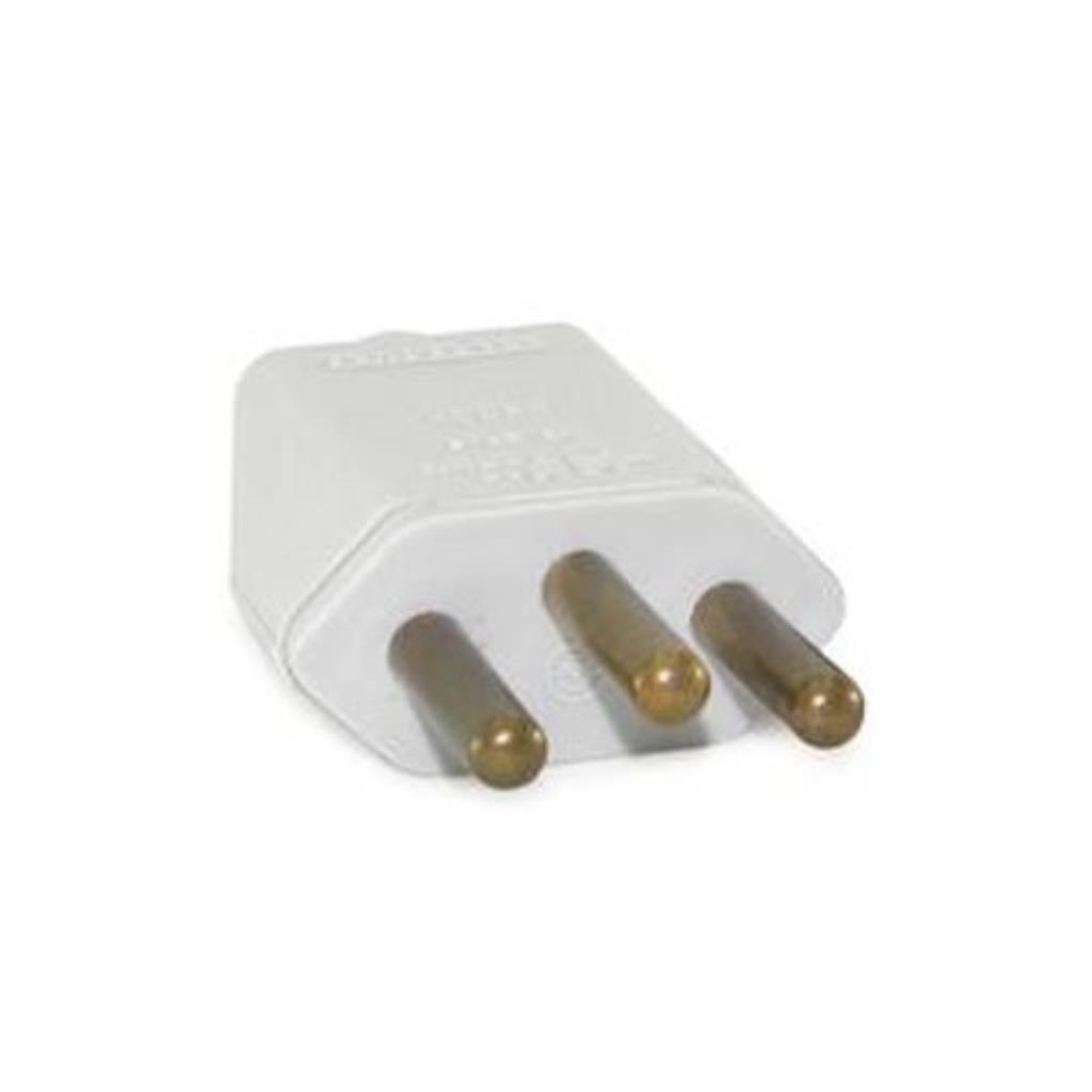 PLUG MACHO RETANGULO 2P+T 20A - MEC.