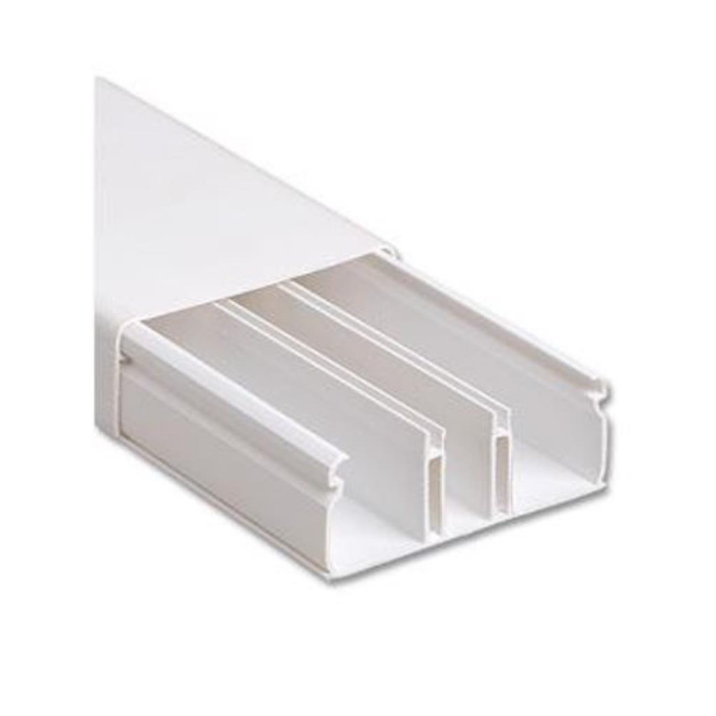 CANALETA PASSA FIO 50X20X2M ADESIVO C/DIV - ILUMI