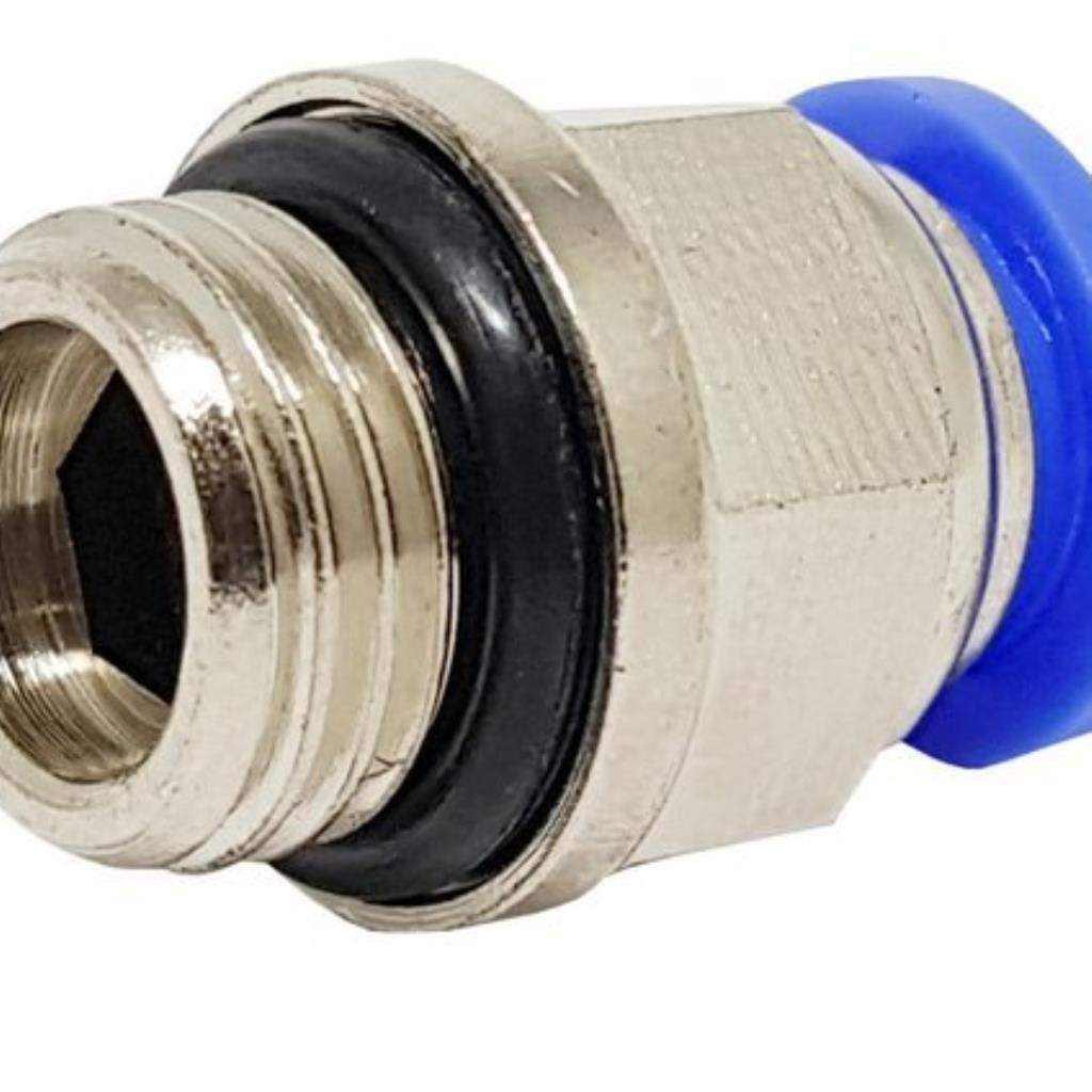 Conexão Reta Instantânea 9684 Macho 1/4 Bsp Para Tubo MANG AR COMPRIMIDO 6mm