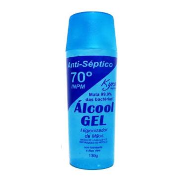 Álcool Gel 70° Anti-séptico Higienizador das Mãos 130g