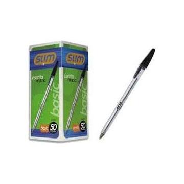 Caneta Preta Slim Pop (kit com 2)