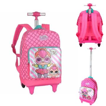 Mochilas de rodinhas originais LOL Pink ic32955lo luxcel Escolar