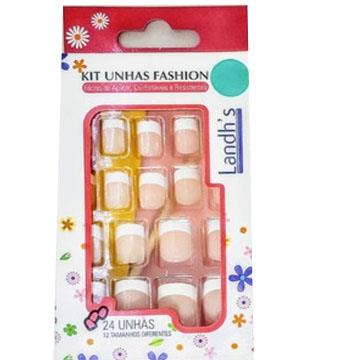 Unhas Fashion Kit com 24un