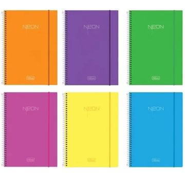 Caderno Espiral Tilibra Neon 96 folhas 200x275 1 matéria grande