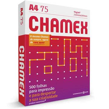 Papel Sulfite Chamex Branco 75g A4 210x297mm 500fls