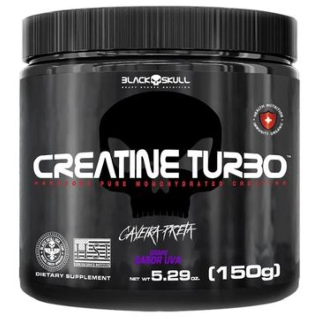 CREATINA TURBO 150G - LARANJA - BLACK SKULL