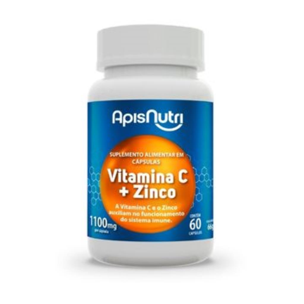 VITAMINA C+ZINCO - 60 CAPS 1100MG