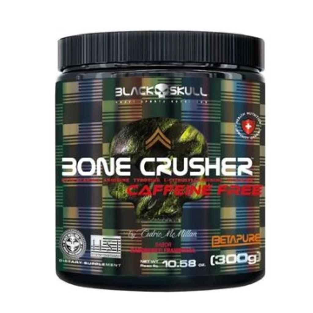 BONE CRUSHER 300G - CAFFEINE FREE - BLACK SKULL