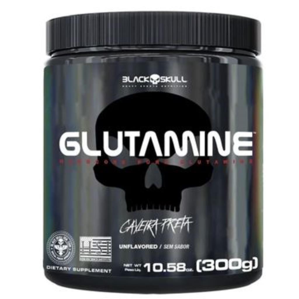 GLUTAMINA 300G - BLACK SKULL