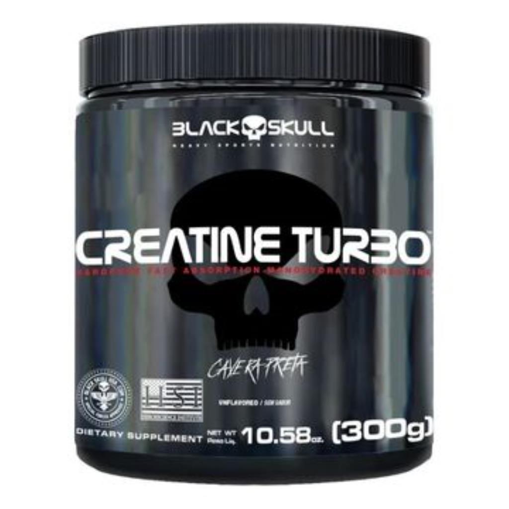 CREATINA TURBO 300G - SEM SABOR - BLACK SKULL