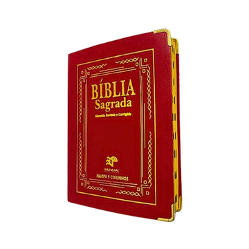 BIBLIA LETRA JUMBO COM HARPA- VERMELHA