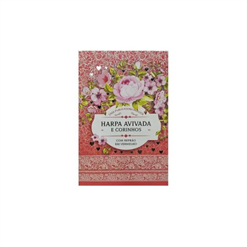 HARPA AVIVADA E CORINHOS BROCHURA L. HIPERG. - MOD. 03 FLORAL ROSA