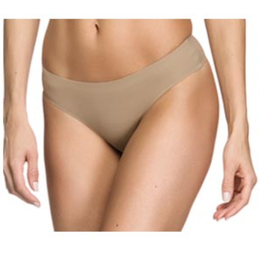 [TAM. G] KIT 2 PECAS CALC TANGA CORTE A LASER BEGE