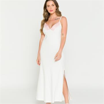 [TAM. M] FEMININO CAMISOLA LONGA ALÇA C/ RENDA