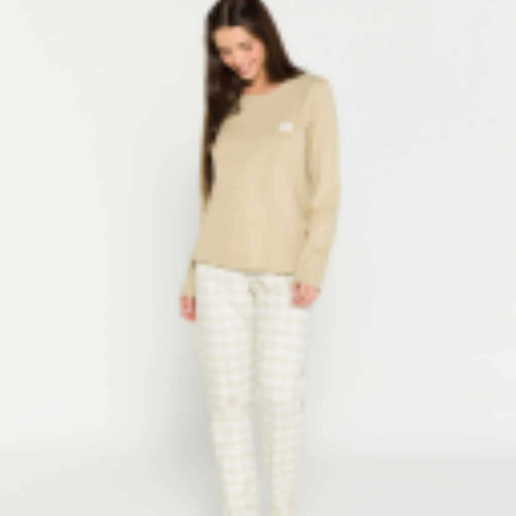[TAM. M] PIJAMA FEMININO INFANTIL  MANGA LONGA