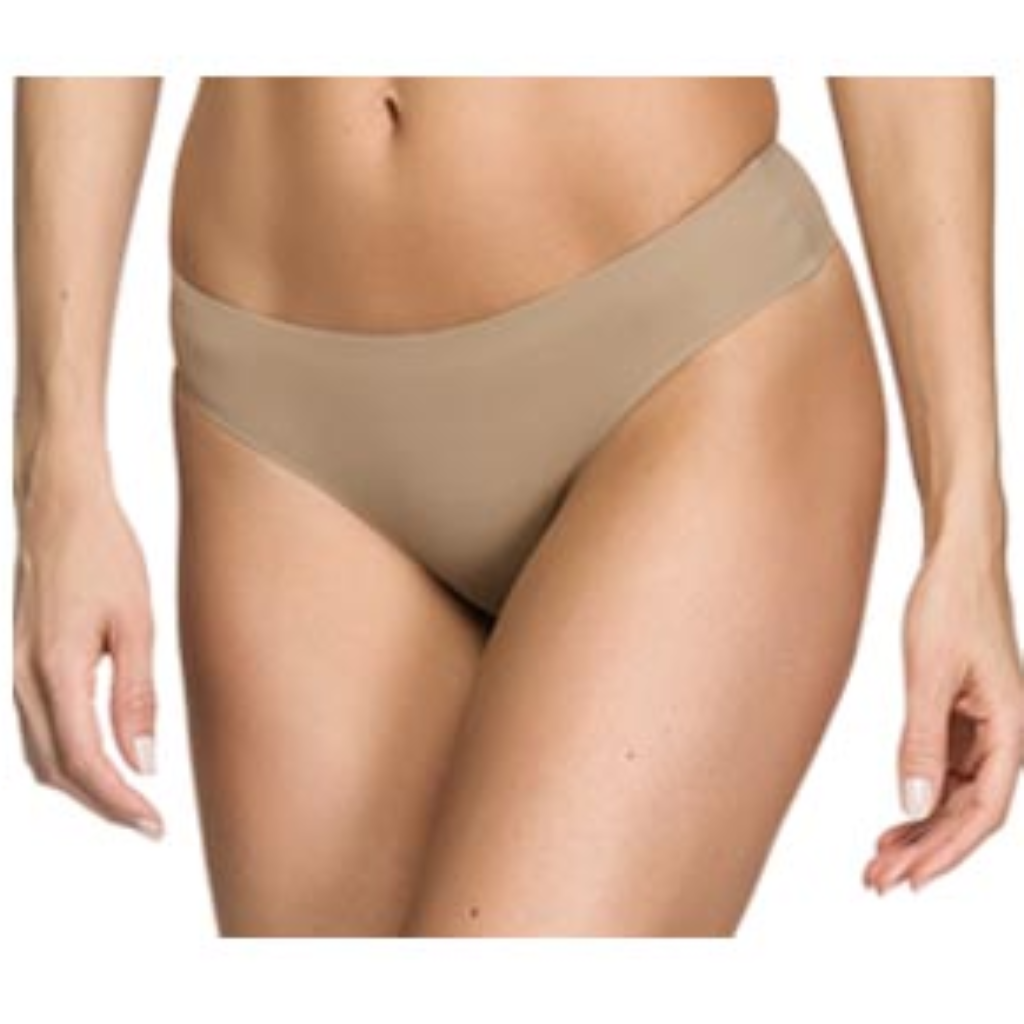 [TAM. M] KIT 2 PECAS CALC TANGA CORTE A LASER BEGE
