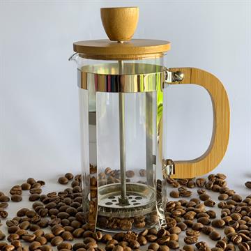 AF20341 CAFETEIRA PRENSA FRANCESA C/TP E ALCA DE BAMBU MIMO
