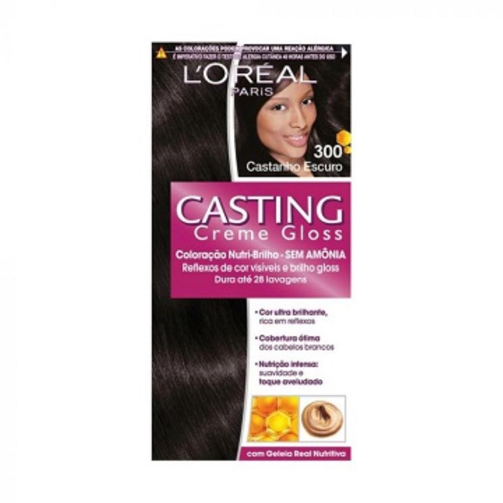 Tintura Tonalizante Casting Creme Gloss Nº 300 Castanho Escuro 1x1 P1O425646 M1S102625