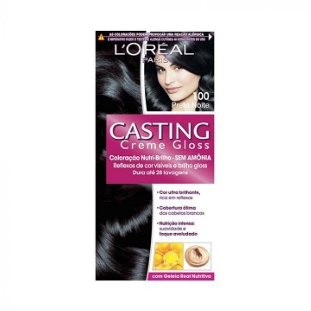 Tintura Tonalizante Casting Creme Gloss Nº 100 Preto Noite 1x1 P1O429062 M1S106186