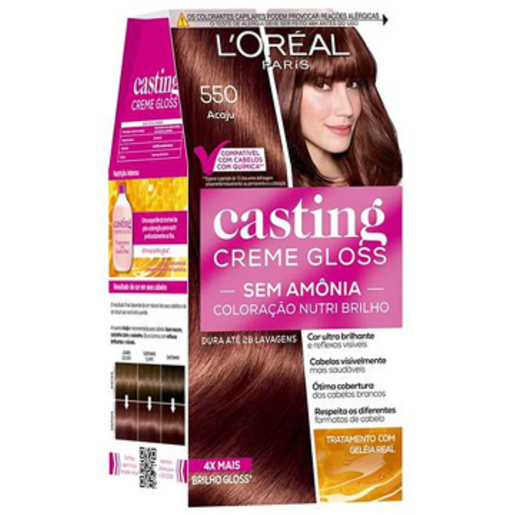 Tintura Tonalizante Casting Creme Gloss Nº 550 Acaju 1X1 M1S102633