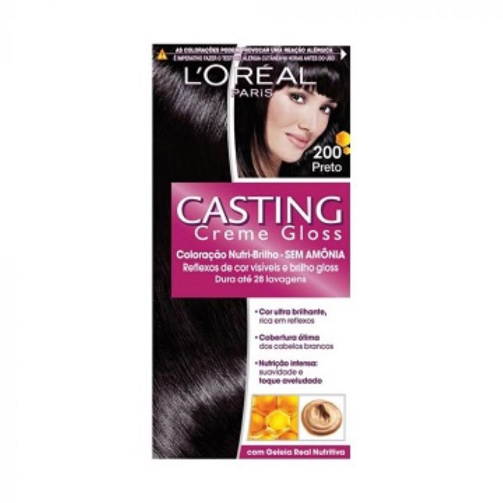 Tintura Tonalizante Casting Creme Gloss Nº 200 Preto 1x1 P1OT425644 M1S102623