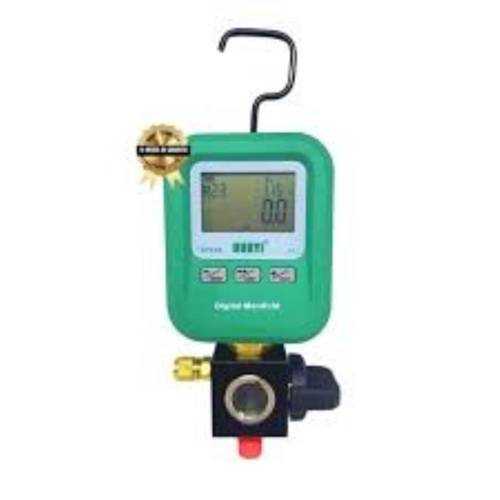 MANIFOLD DIGITAL 1VIA COM VACOMETRO - MARCA DUOYI - DY519 - FREON R22 - R134 - R32 - R410 - R404 E OUTROS.