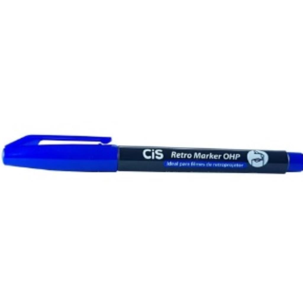 CANETA RETROPROJETOR AZUL 1.0MM CIS