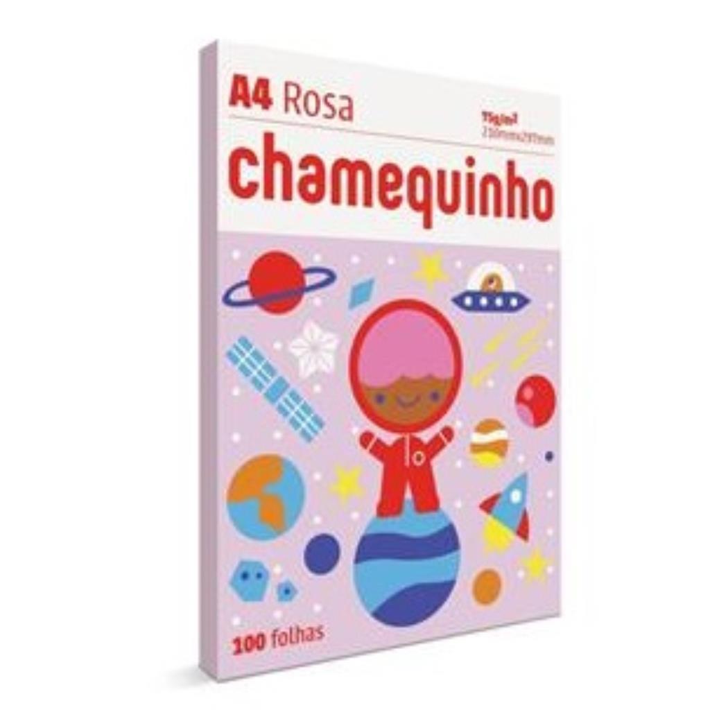 PAPEL SULFITE A4 75 MG² ROSA PCTE 100 FLS