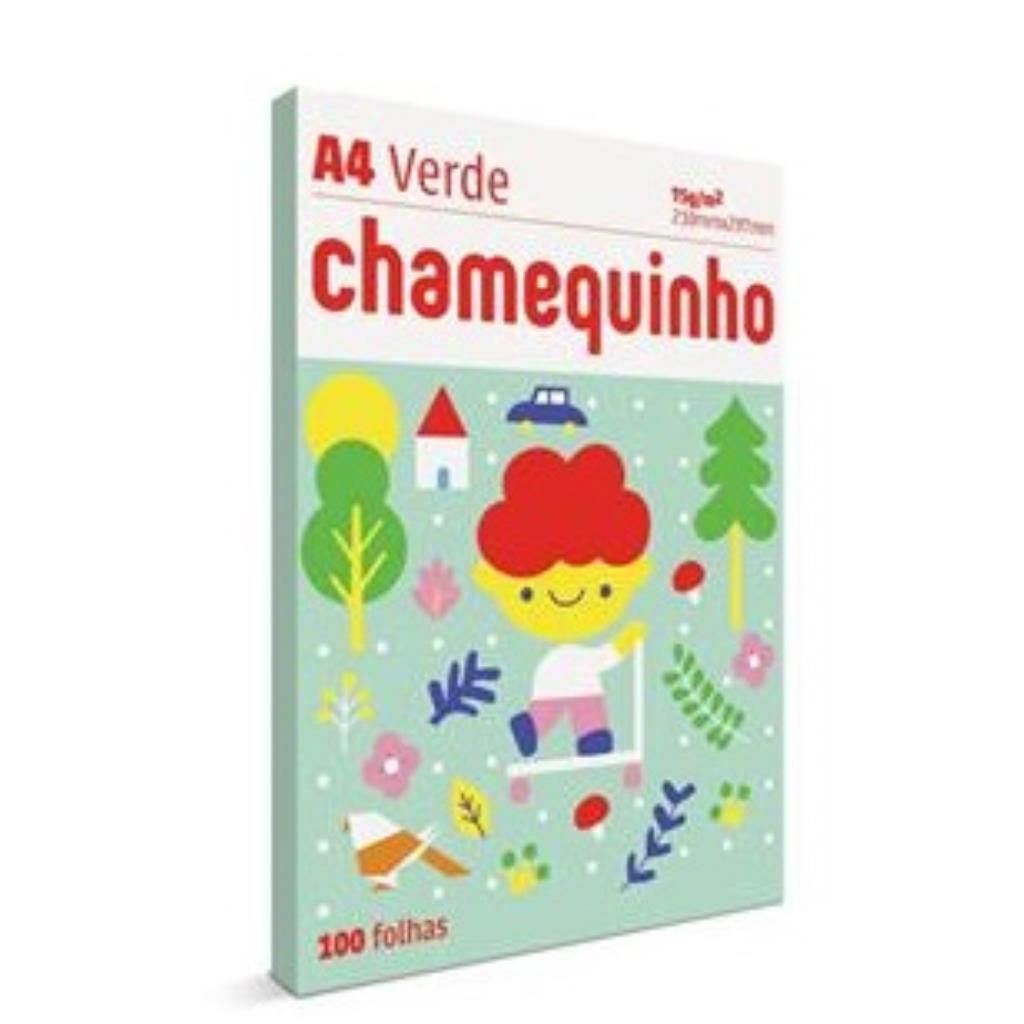 PAPEL SULFITE A4 75 MG² VERDE PCTE 100 FLS