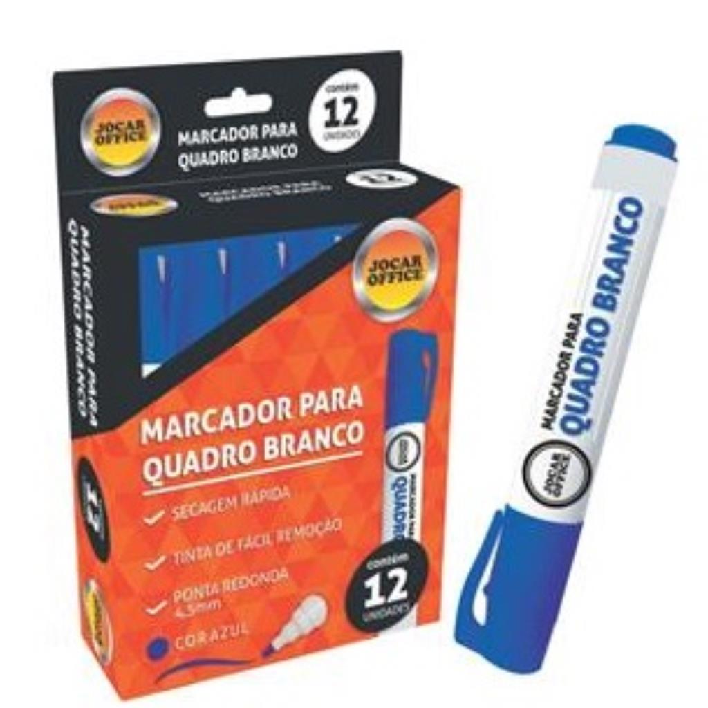 MARCADOR PARA QUADRO BRANCO PONTA 4MM AZUL JOCAR