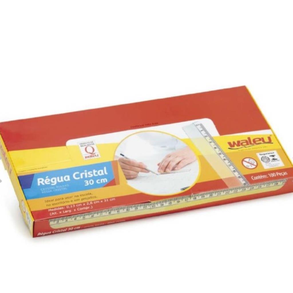 REGUA PLASTICA 30CM