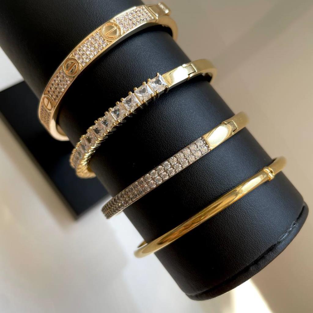 Bracelete Pedras Cravejadas Unico