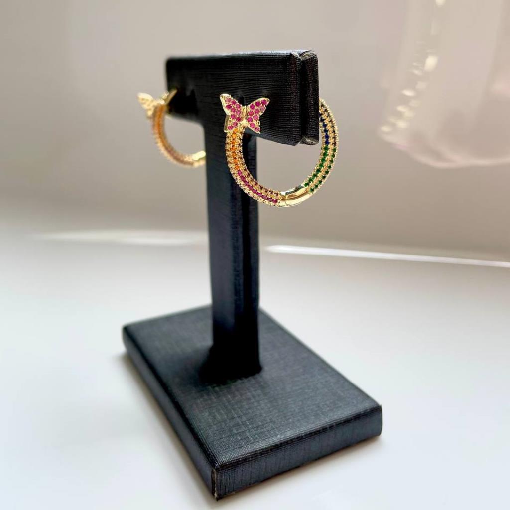 Brinco Folheado a Ouro 18k