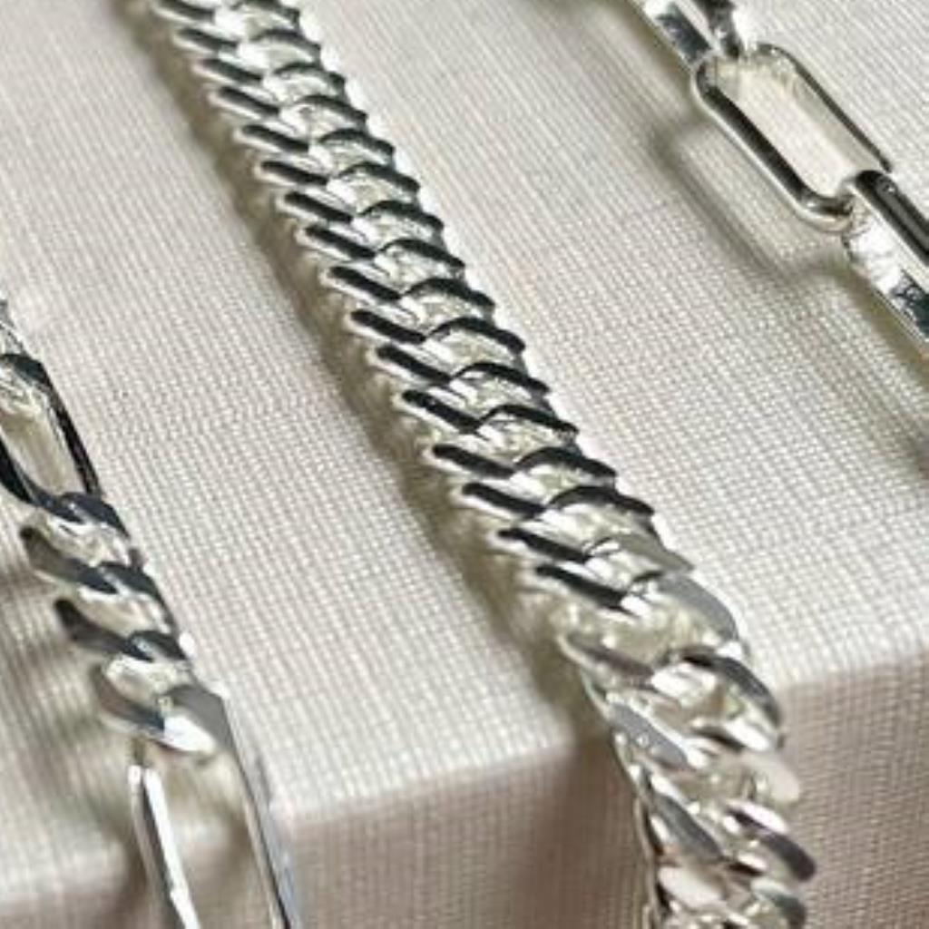 Pulseira Masc. Elos Transp. Prata