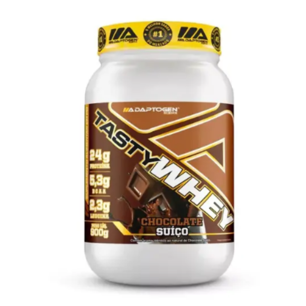 TASTY WHEY ADAPTGEN CHOCOLATE SUICO POTE 900G